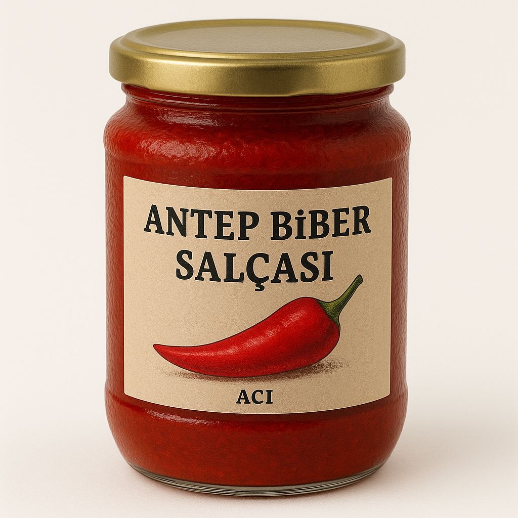doğal acı antep biber salçası
