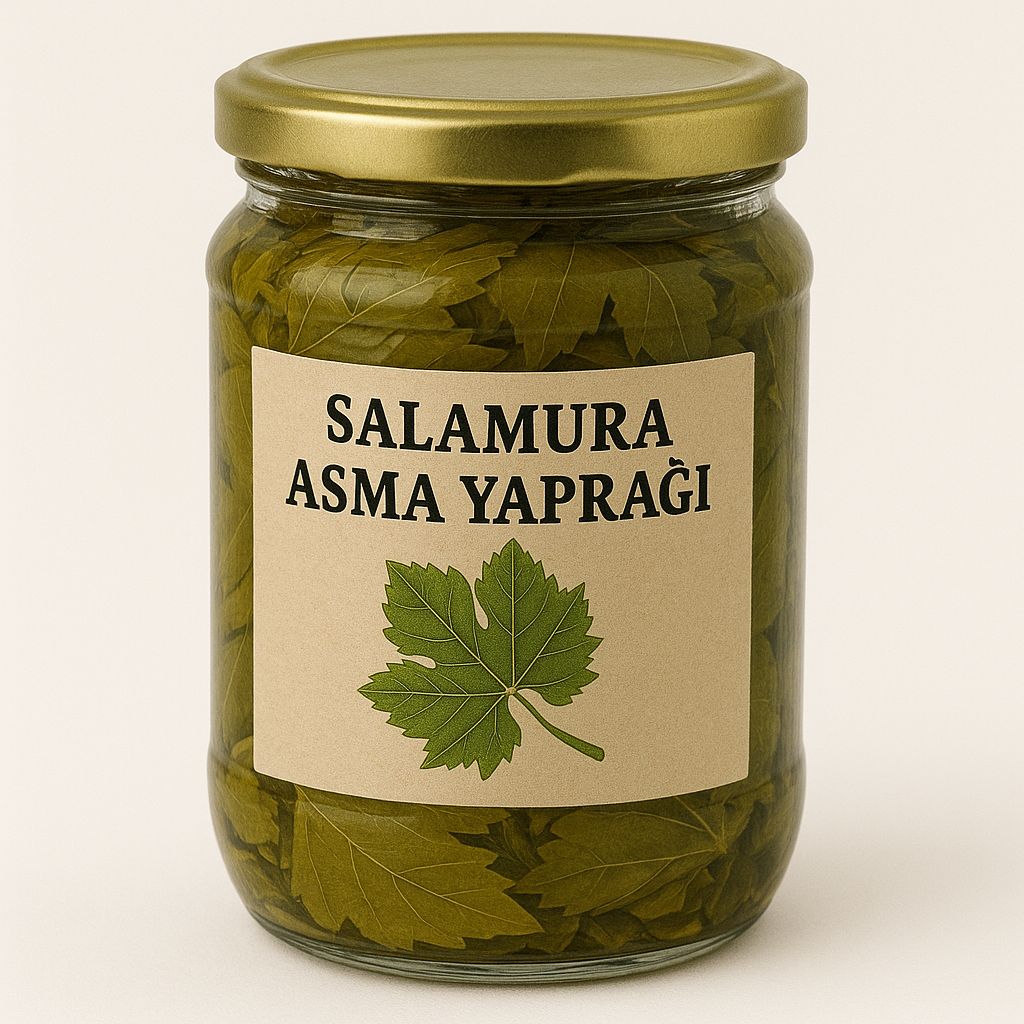salamura edilmiş taze asma yaprakları