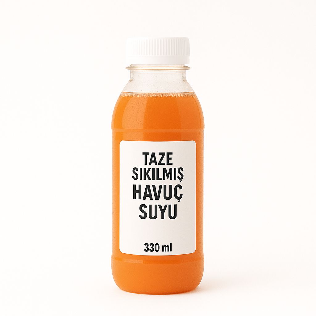 taze sıkım havuç suyu