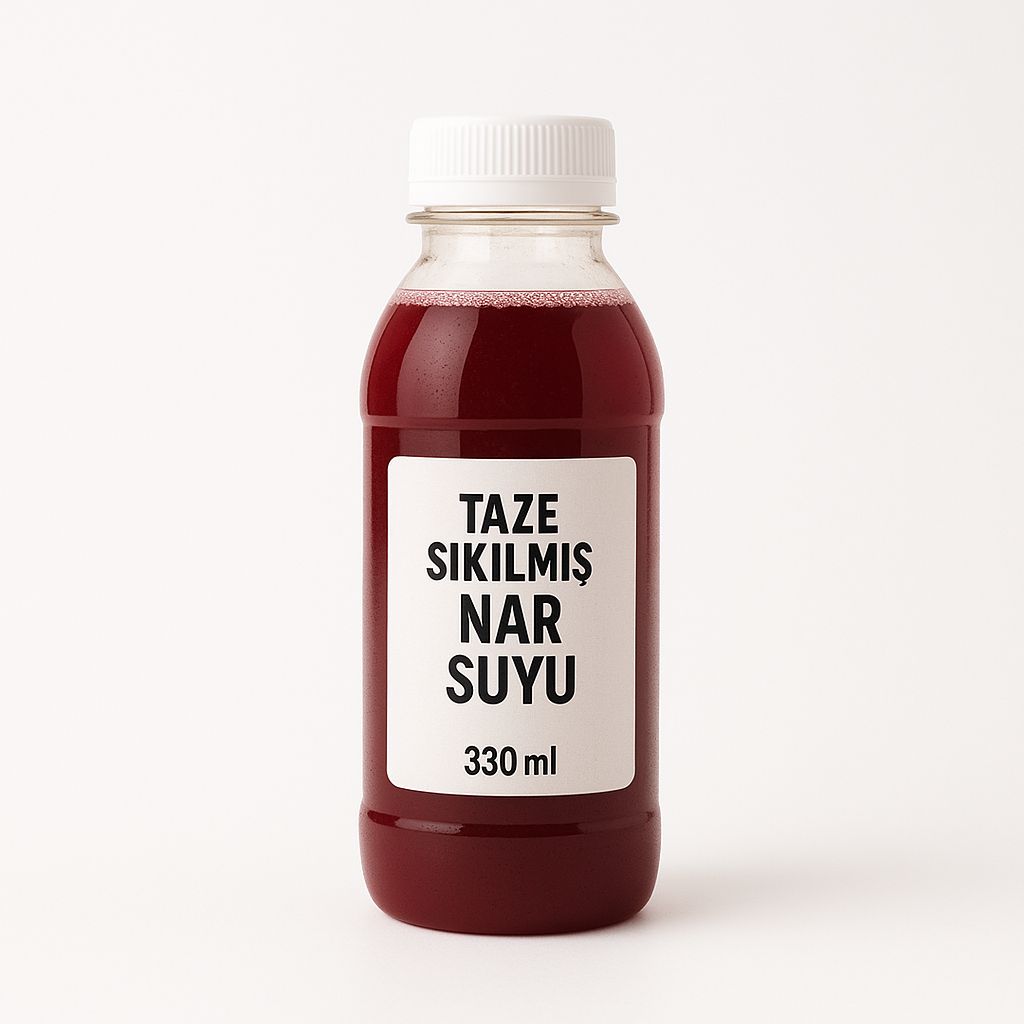 taze sıkım nar suyu